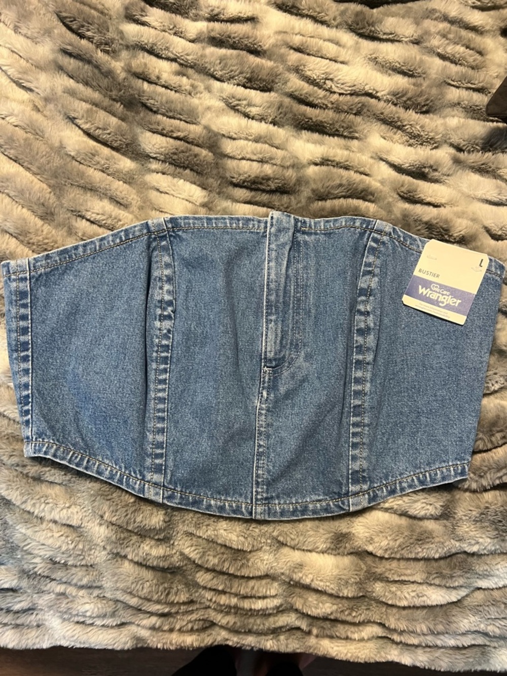 Wrangler Blue Denim Corset Top